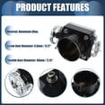 thumbnail image 5 of Unique Bargains 1 Pcs Universal 80mm/3.15" Silver Tone Black Aluminum Alloy Car Throttle Body Assembly, 5 of 6