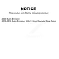 thumbnail image 2 of CMX Rear Ceramic Disc Brake Pads CMX-D1923 for Car Buick Envision, 2 of 9