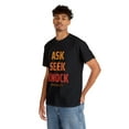 thumbnail image 5 of DJH Apparel | Ask Seek Knock Inspirational Christian Unisex T-shirt, 5 of 6