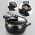 thumbnail image 6 of PASILI Multifunction Cast Iron Soup Pot,Mini Pressure Cooker - With Lid&Locking Handle, 6 of 9