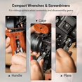 thumbnail image 5 of Folding tool set with screwdrivers and hex keys, seven functional tools included, 5 of 5