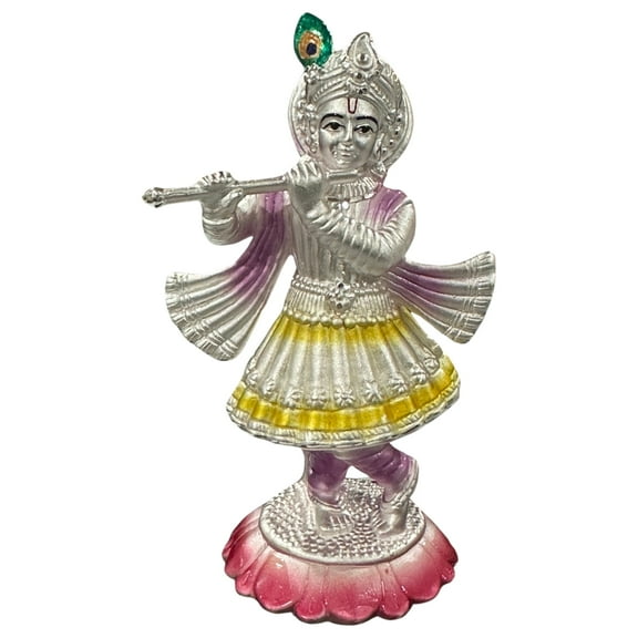 999 Pure Silver Krishna Idol / Statue / Murti (Figurine #11)