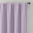 thumbnail image 5 of MKHILL Vela Lavender Blackout Tier Curtains 36 Inch Length 2 Panels, Thermal Insulated Room Darkening Rod Pocket Small Cafe Curtains for Kitchen Bathroom Camper RV, Each 30"W x 36"L, 5 of 10