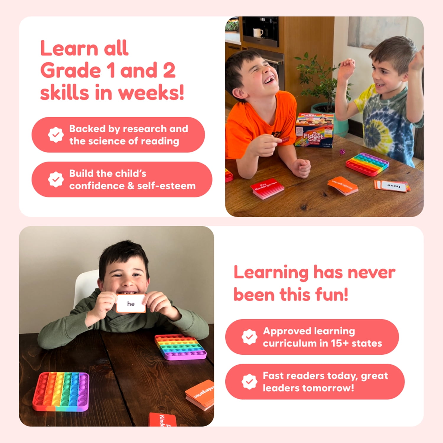 The Fidget Game Ultimate Grade 1 & 2 Learning Bundle