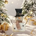 thumbnail image 6 of hengsof Christmas Cloth Snowman Doll Ornaments with Hat & Branches Desktop Figurines for Home Shelves Tree Trimming Festive Accents Ideal for Christmas, 6 of 6