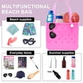 thumbnail image 2 of Waterproof EVA Beach Tote Bag - Large Capacity Travel Shopping Tote, Sandproof & Washable for Pool, Gym, Camping, Picnic (Multiple Colors), 2 of 6