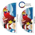 thumbnail image 3 of FMSHPON Cute Santa Xmas Christmas Tree Skirt Stand Mat for Holiday Party Decoration Indoor Outdoor 48 inches, 3 of 6