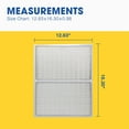 thumbnail image 2 of Aerostar 12.63 x 16.30 x 0.98 MERV HEPA AC Furnace Air Filter, Pleated HVAC Filter, MPR  FPR , Allergen Defense, 2-Pack, Made in USA, 2 of 6