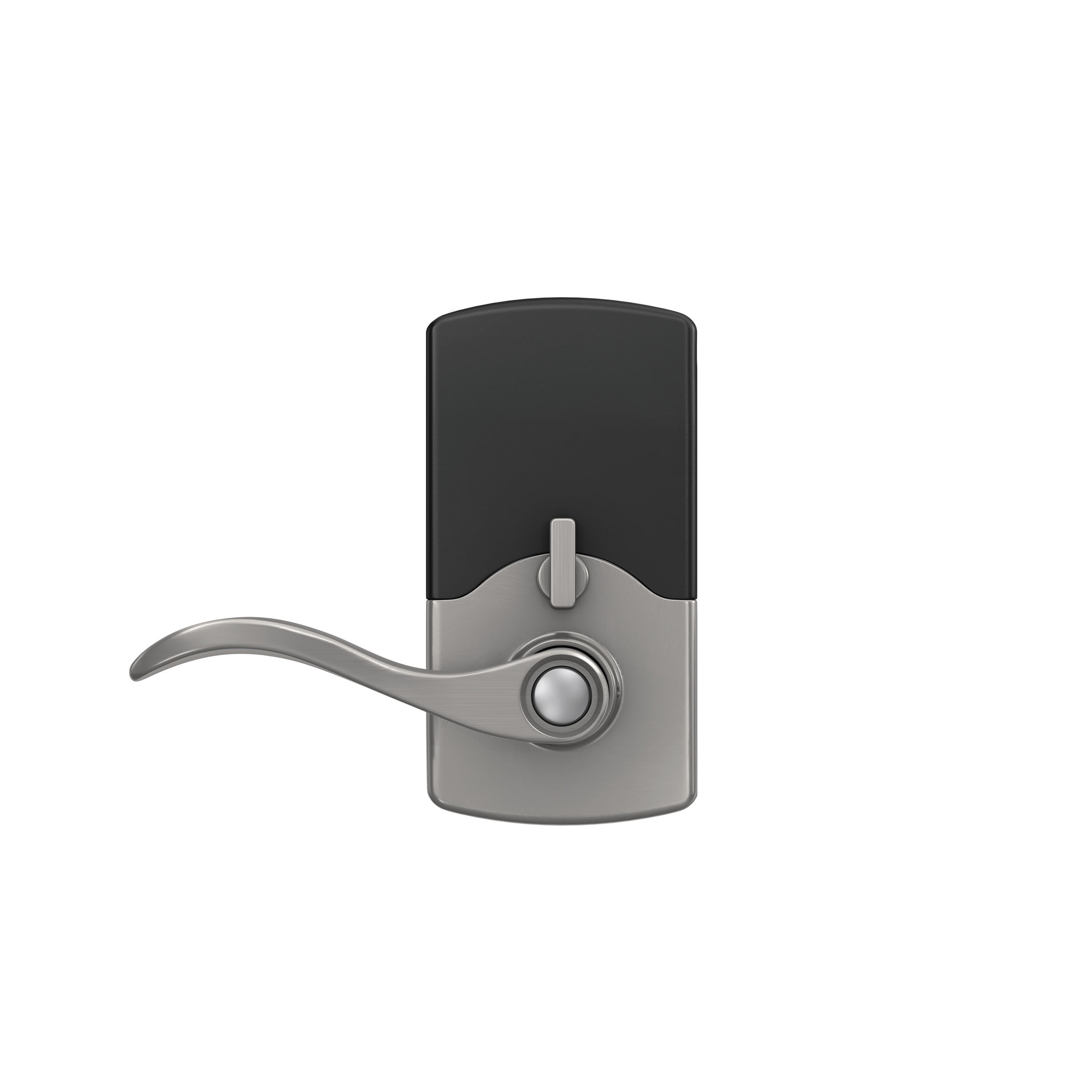 First Secure by Schlage Presley Keypad Electronic Door Lever Lock with Truss Trim in Satin Stainless Steel for Interior or Exterior Door