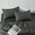 RUIKASI King Size Pillowcases 2 Soft Dark Grey King Pillow Cases Set of 2, Microfiber Pillow