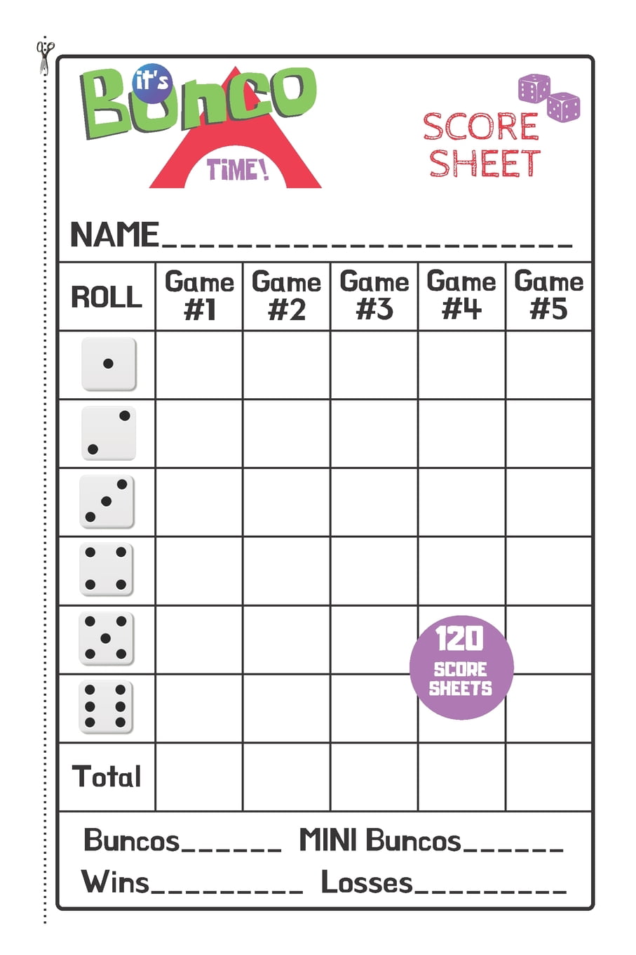 Bunco Card Game Bunco Score Sheet Free Printable Bunco score