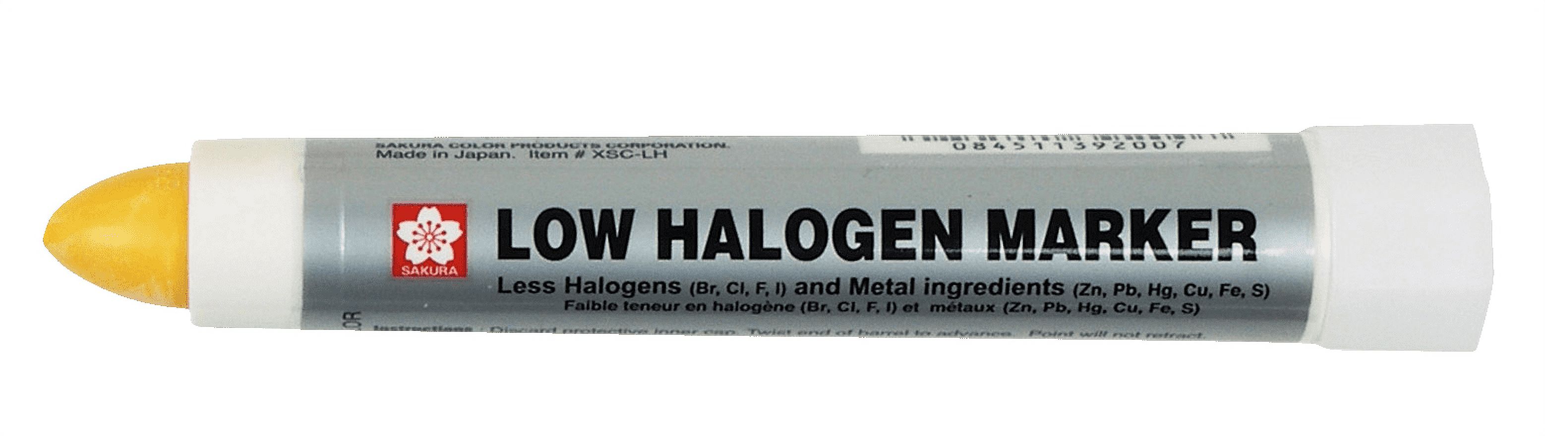 Sakura Low Halogen Marker | Gelber Leuchtmarker Für Texte & Notizen - Marker Mit Geringer Halogen-Konzentration
