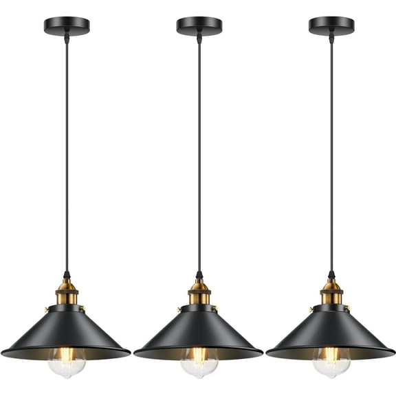 3 Pack Kitchen Pendant Light Fixtures Restaurant Bar Balcony Hanging Pendant Light