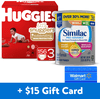 [$15 Savings] Similac Pro-Series Value-Size Infant Formula and Huggies Little Snugglers Diapers with Free $15 Walmart eGift Card