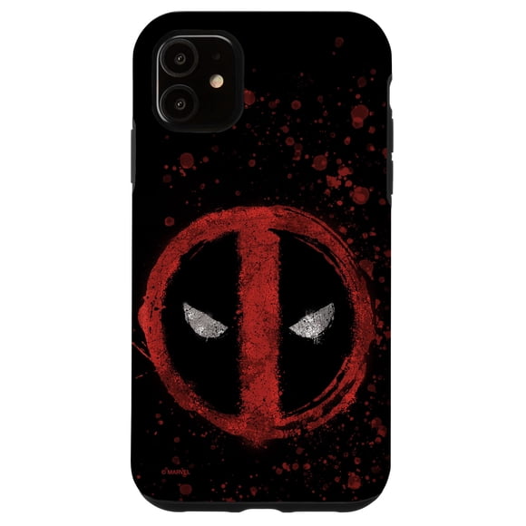 Funda Marvel Deadpool Wade Wilson con diseño de salpicaduras para iPhone 11