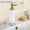 thumbnail image 2 of NIMOA Single Lever Mixing Faucet-Floral Pattern Single Lever Mixing Faucet Cold/Hot Water Faucet for Bathroom Sink(??), 2 of 7