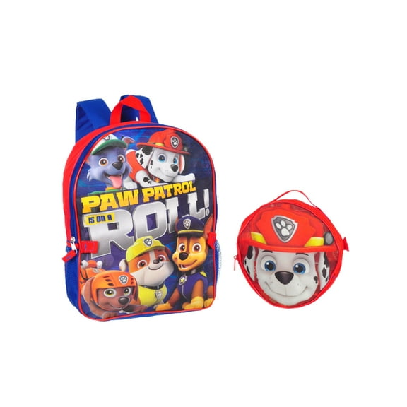 Paw Patrol "Heroic Pups" Backpack with Lunchbox - red/multi, one size