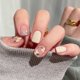 thumbnail image 5 of 24 uds. de uñas postizas cuadradas cortas, diseño de flores blancas lechosas, cobertura total, material ABS con pegamento, pegatinas de gelatina para mujeres, decoración de uñas DIY, 5 of 6