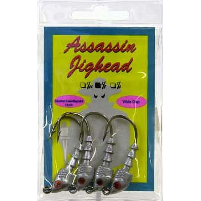Bass Assassin JA Series Jig Head Universal Fishing Lure, Unpainted
