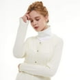 thumbnail image 3 of LAICAIW Femmes Col Roulé Dickies, Col Roulé Amovible, Demi-Col Montant en Coton Faux Chandail, 3 of 7