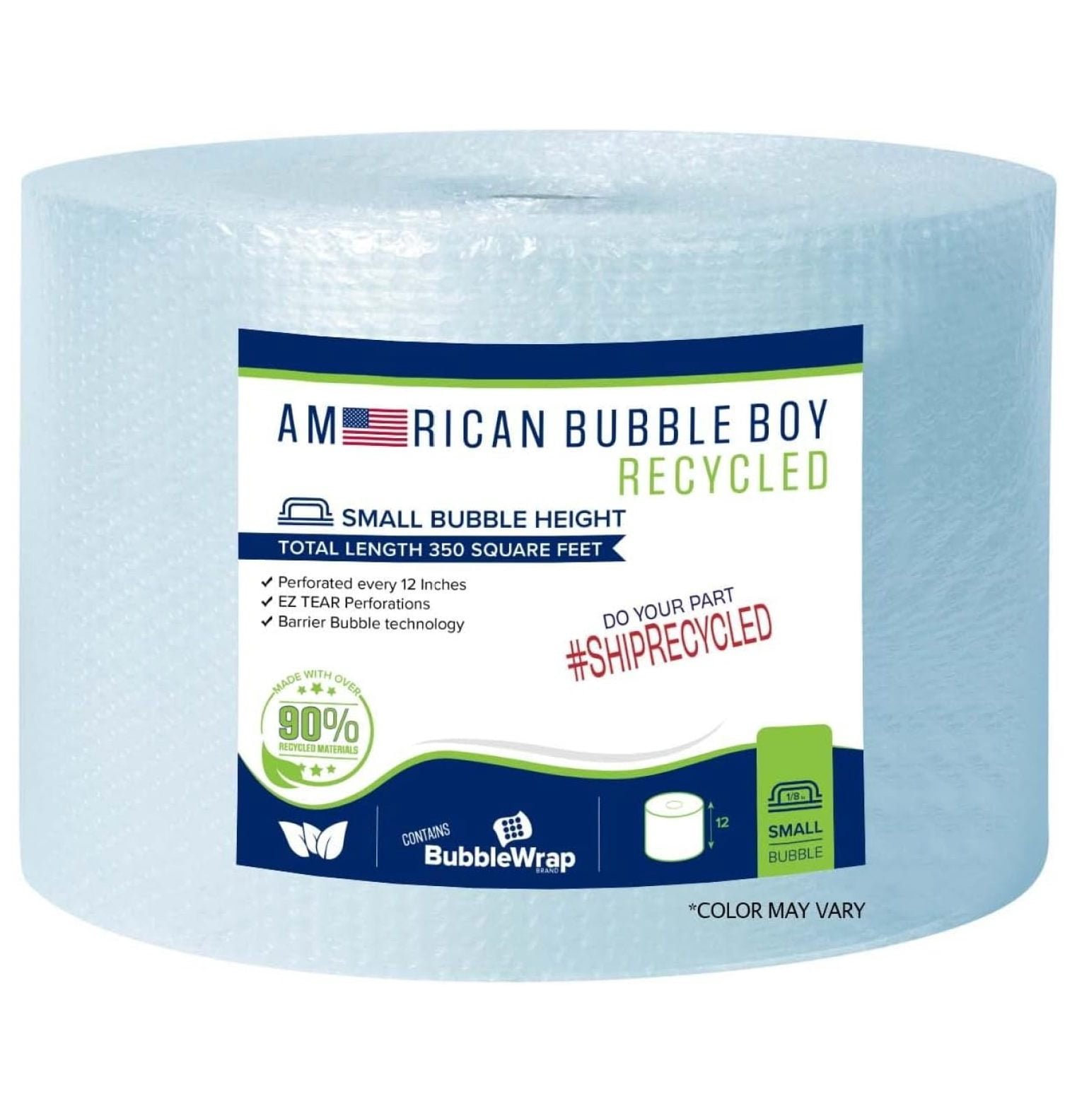 Recycled Grade Bubble - by (12" Wide, 350 Square Feet)