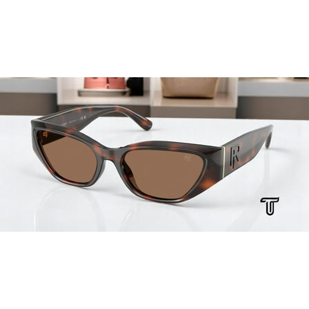 Ralph Lauren RL 8231U Plastic Womens Square Sunglasses Opal Brown Marzipan 55mm Adult