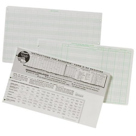 ekonomik check register form 8 75 x 14 75 sheet size white
