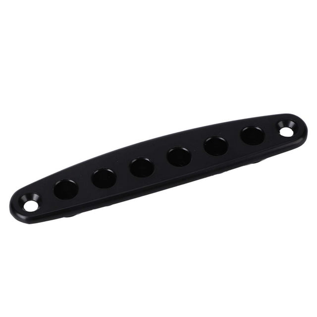 Guitar String Through Plate, Electric Guitar Bridge String Mounting Ferrules Thru Body Ferrule Bushing Plate Zinc Alloy for Electric Bass Guitar Parts