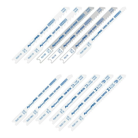 UPC: 0008925154006 | AvantiPRO 12-Piece U-Shank Jig Saw Blade Set for Wood & Metal PJU12BC