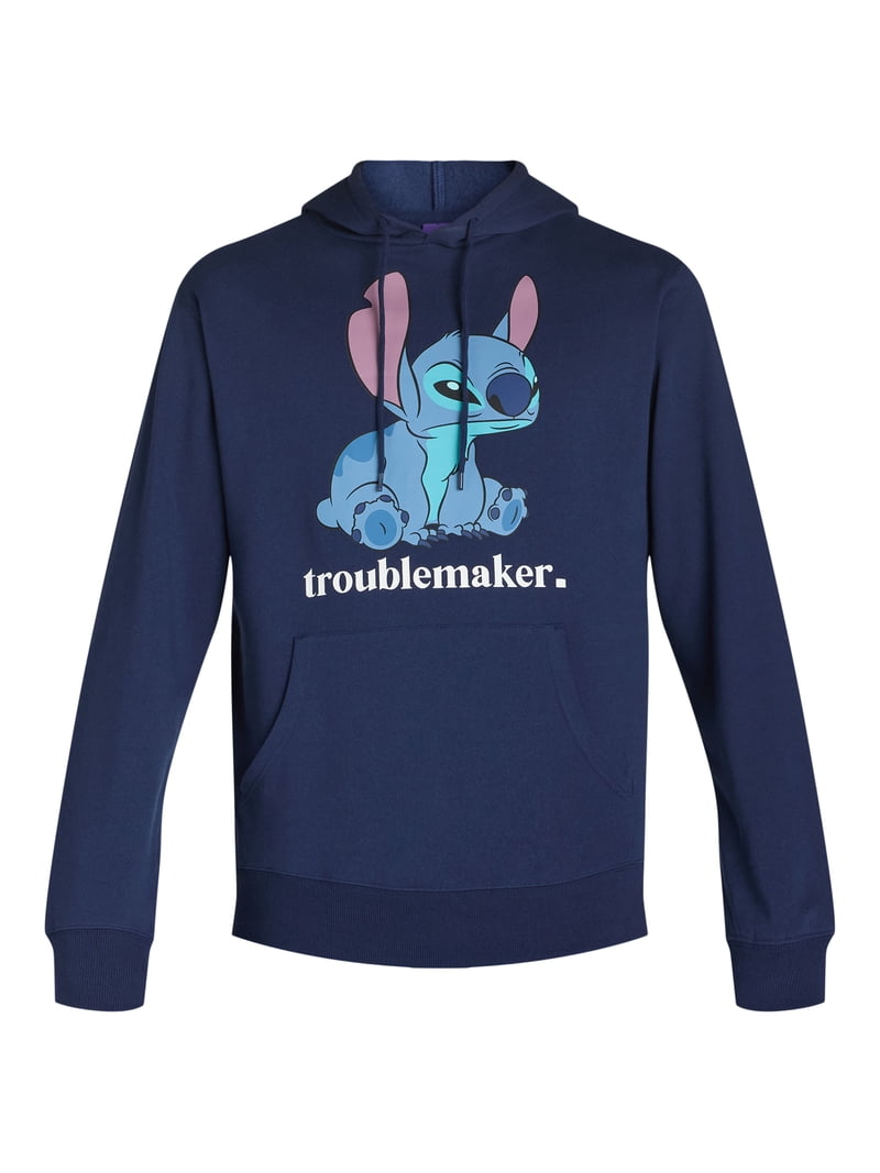 Lilo & Stitch Men's and Big Men's Troublemaker Graphic Hoodie