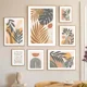 thumbnail image 4 of Cuadro en lienzo con hojas abstractas de estilo bohemio, pósteres de sol y arcoíris de Monstera, arte de pared nórdico para sala de estar, impresiones para decoración del hogar, 4 of 5