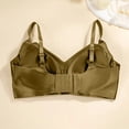 thumbnail image 6 of iHPH7 Satin Bras for Women Wireless Seamless Plunge Bralette Smooth Silk Feeling Comfort Thin Strap Everyday Bra Green L, 6 of 9