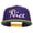 Purple Gold, variant on Nice Embroidered Two Tone Snapback - Purple Gold OSFM