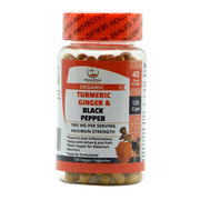 Botanical Prime Turmeric Capsules-100% Vegan-1965mg with Ginger & BioPerine for Maximum Absorption-Relief Inflammation, Pain & Arthritis - 120 Counts-Made in USA