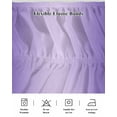 thumbnail image 5 of Ombre Bed Skirt Violet Purple Gradient Bed Skirts California King Size 16 Inch Drop, Wrap Around Dust Ruffle&nbsp;Bedskirt with Adjustable Elastic Belt for Queen Size Beds, 5 of 7