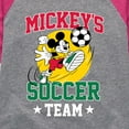 thumbnail image 3 of Mickey & Friends - Mickey's Soccer - Toddler And Youth Girls Raglan Graphic T-Shirt, 3 of 5
