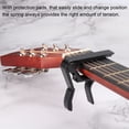 thumbnail image 5 of Guitar Capo Black Silver Tone for Acoustic Guitar, Electric Guitar, Pack of 2, 5 of 5