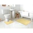 thumbnail image 4 of Xecao Yellow Gingham 2-Piece Vintage Seamless Anti-Skid Mat Set, featuring a stylish pattern for a safe and elegant toilet rug experience, 4 of 6
