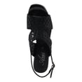 Azura Women's WISP Microsuede Buckle Sandals – 3-Inch Heel, Geometric ...