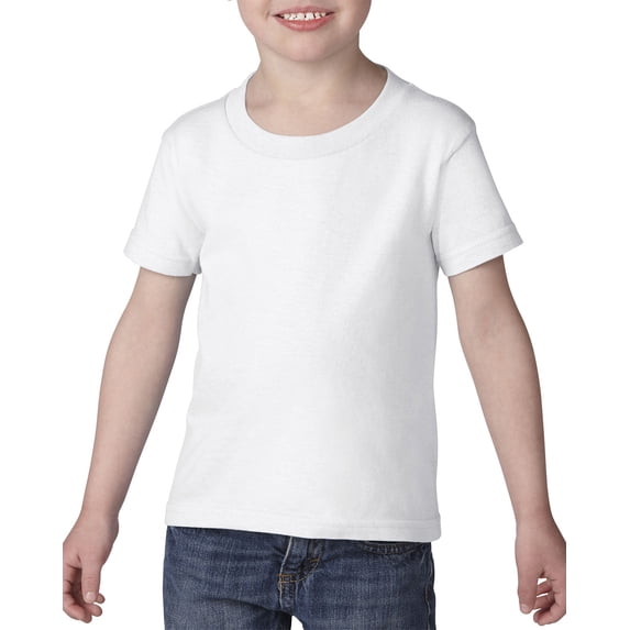 The Gildan Toddler Heavy Cotton 53 oz T-Shirt - WHITE - 5T