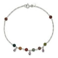 thumbnail image 6 of Sterling Silver Anklet 9 inch mm Fancy Jasper Bracelet, 6 of 8