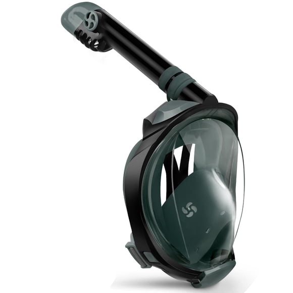 Máscara de snorkel Greatever G2 de cara completa con sistema Dry Top y soporte
