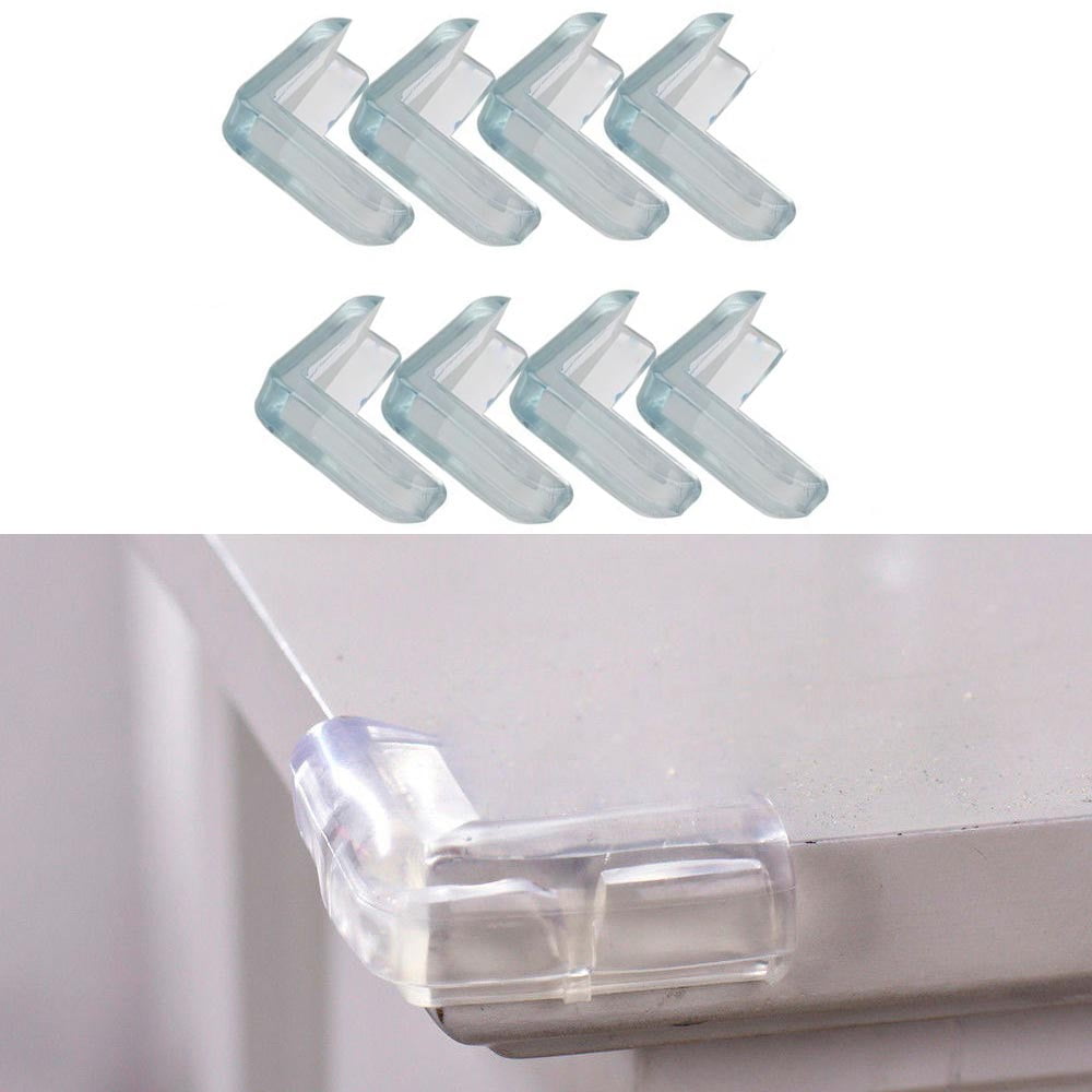 8 x NEW CORNER PROTECTOR L-SHAPE BABY CHILD SAFETY CUSHION TABLE DESK EDGE GUARD