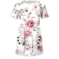thumbnail image 2 of Pohista Cute Summer Tops for Women over 50 Womens Oversized Tee Shirts Cropped Dressy Blouses for Women Plus Size Womens Short Sleeve Blouses Floral orders placed, 2 of 4
