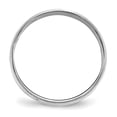 thumbnail image 4 of 10k White Gold 6mm Lightweight Milgrain Half Round Wedding Band Size 8.5, 4 of 4