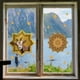 thumbnail image 2 of Pegatinas para ventanas: 1 magníficas pegatinas electrostáticas decorativas con patrón de estrella de ovejita para evitar que los pájaros golpeen sus ventanas, 2 of 5