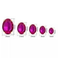 thumbnail image 3 of U8MO 10pcs Sew On Oval Crystal Glass Flat Gold Back Claw Cup Rhinestones Beads-10x14mm-Reddish Purple, 3 of 5