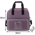 thumbnail image 4 of Sewing Machine Storage Bag, Sewing Machine Carrying Case with Handle, Organizer Outdoor Sewing Tote Bag Yarn Storage Holder, Purple, 4 of 5