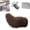#E, variant on Remote Control Electric Car Tail, Adorable Cat Tail for Car, Rechargeable Plush Animal Moving Tail, USB Rechargeable, Fluffy Wagging Action, Universal Fit for Auto Trunk Bumper Decoration (#N)