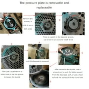 Animal Feed Pellet Machine 8MM Farm Electric Feed Granulator 2 Pressure Roller 220V 3KW